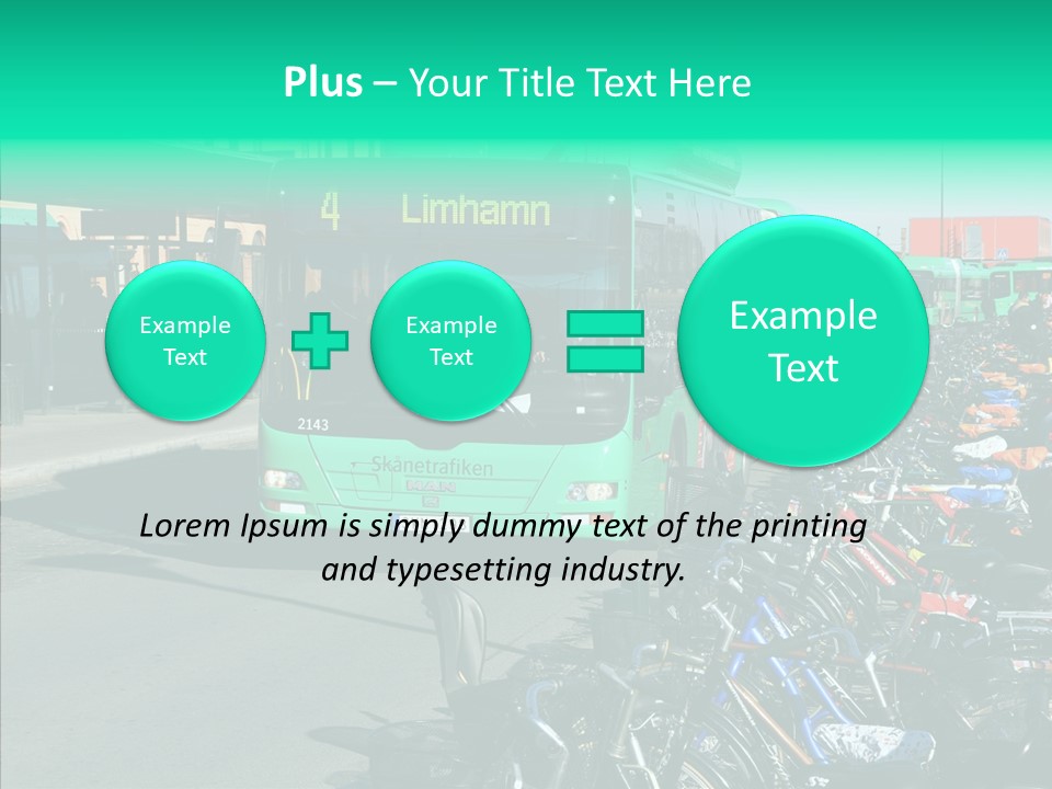 Transit Green Local PowerPoint Template