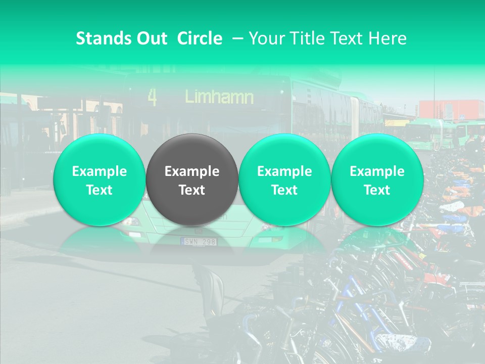 Transit Green Local PowerPoint Template