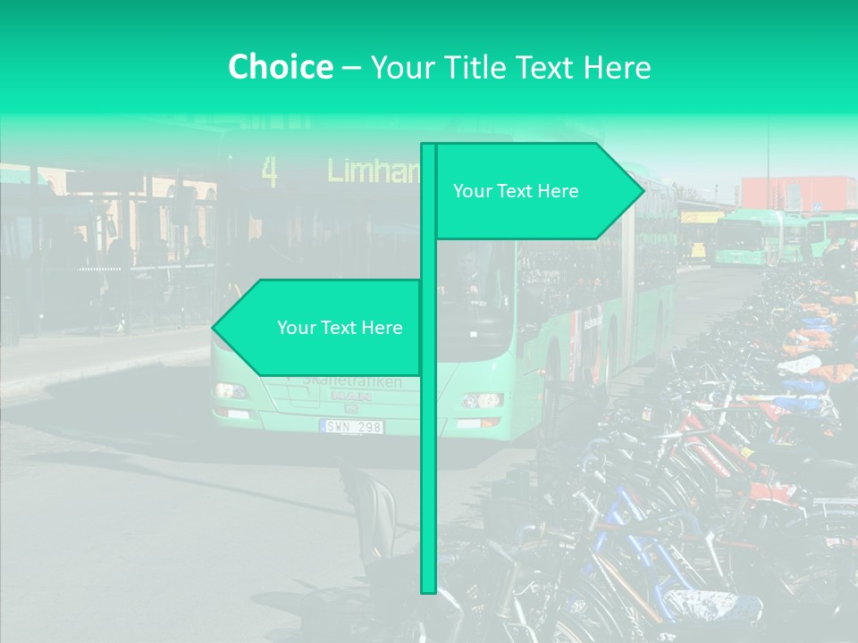 Transit Green Local PowerPoint Template