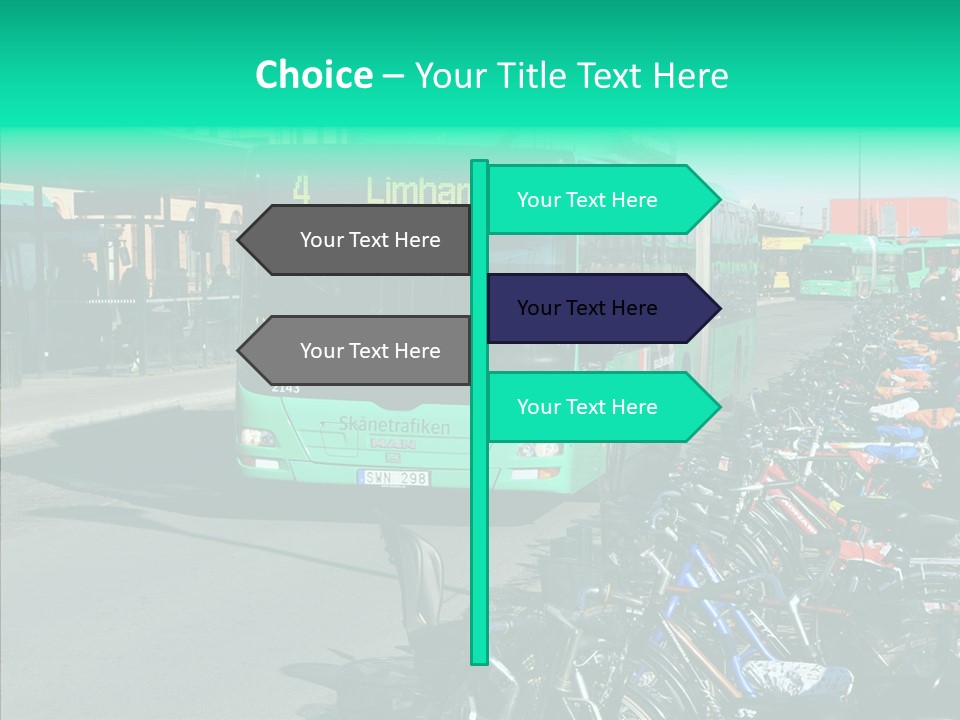 Transit Green Local PowerPoint Template