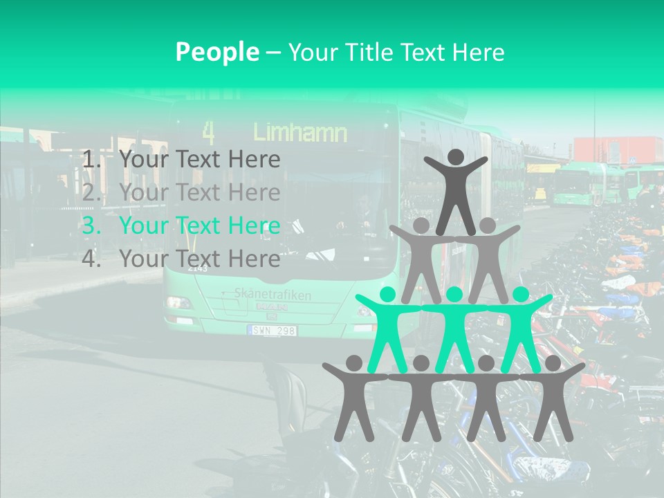 Transit Green Local PowerPoint Template