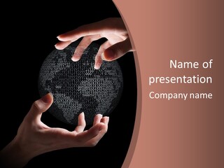 Glow Fingers Unite PowerPoint Template