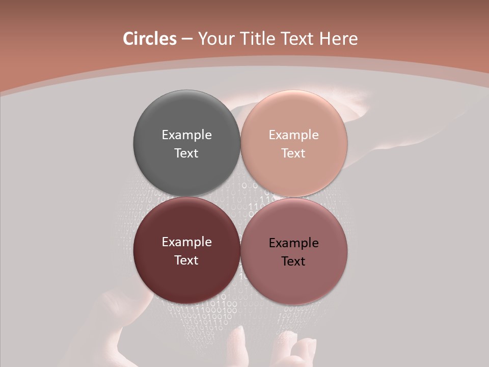 Glow Fingers Unite PowerPoint Template