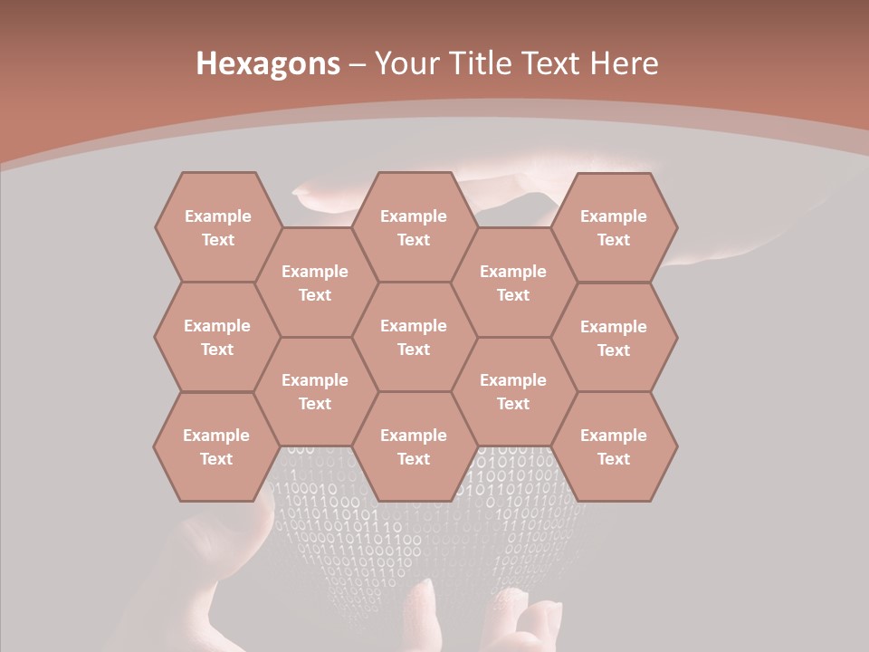 Glow Fingers Unite PowerPoint Template