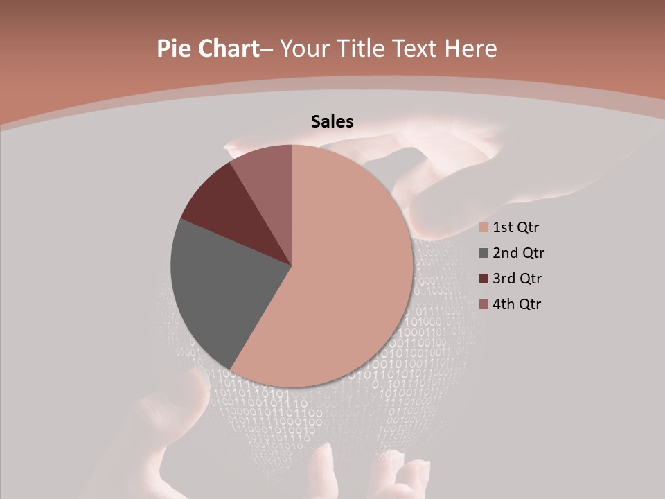 Glow Fingers Unite PowerPoint Template