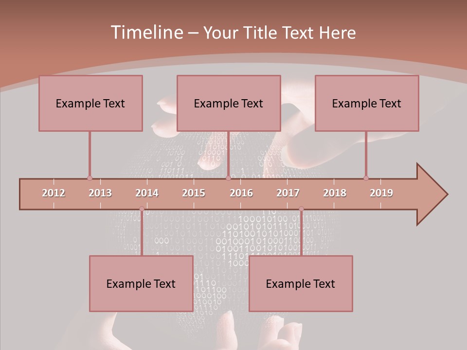 Glow Fingers Unite PowerPoint Template