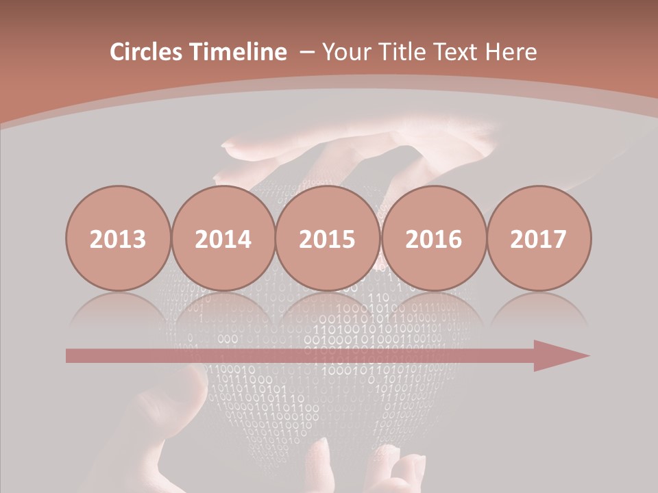 Glow Fingers Unite PowerPoint Template