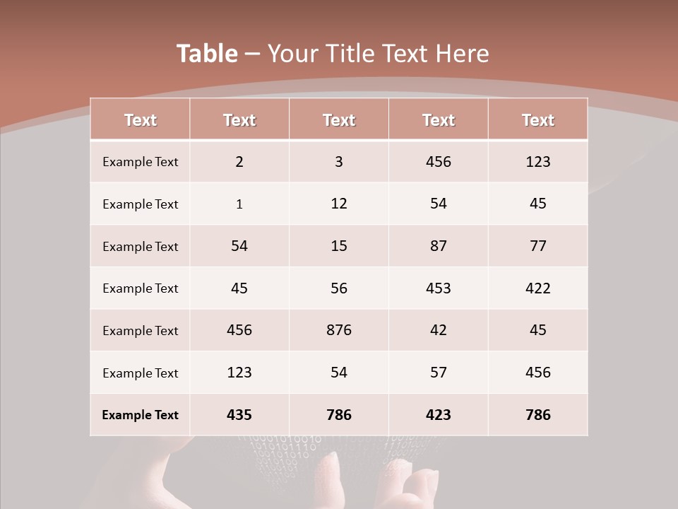 Glow Fingers Unite PowerPoint Template