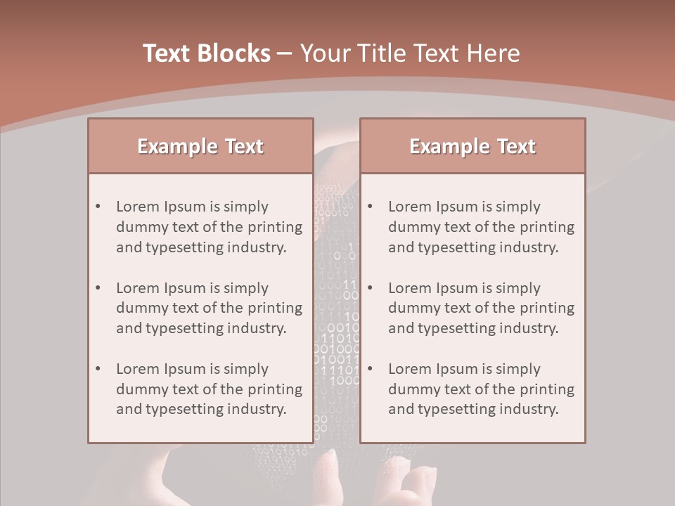 Glow Fingers Unite PowerPoint Template