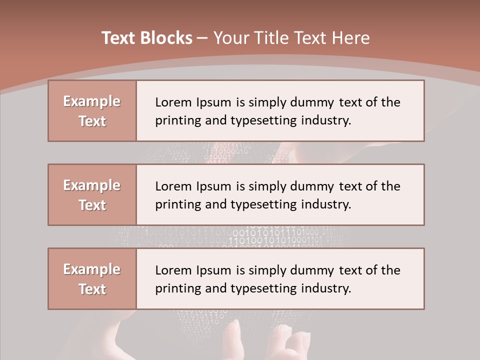 Glow Fingers Unite PowerPoint Template