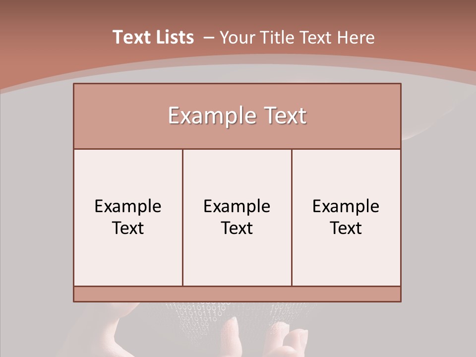 Glow Fingers Unite PowerPoint Template