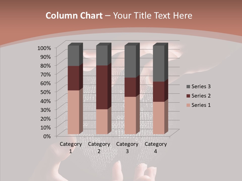 Glow Fingers Unite PowerPoint Template