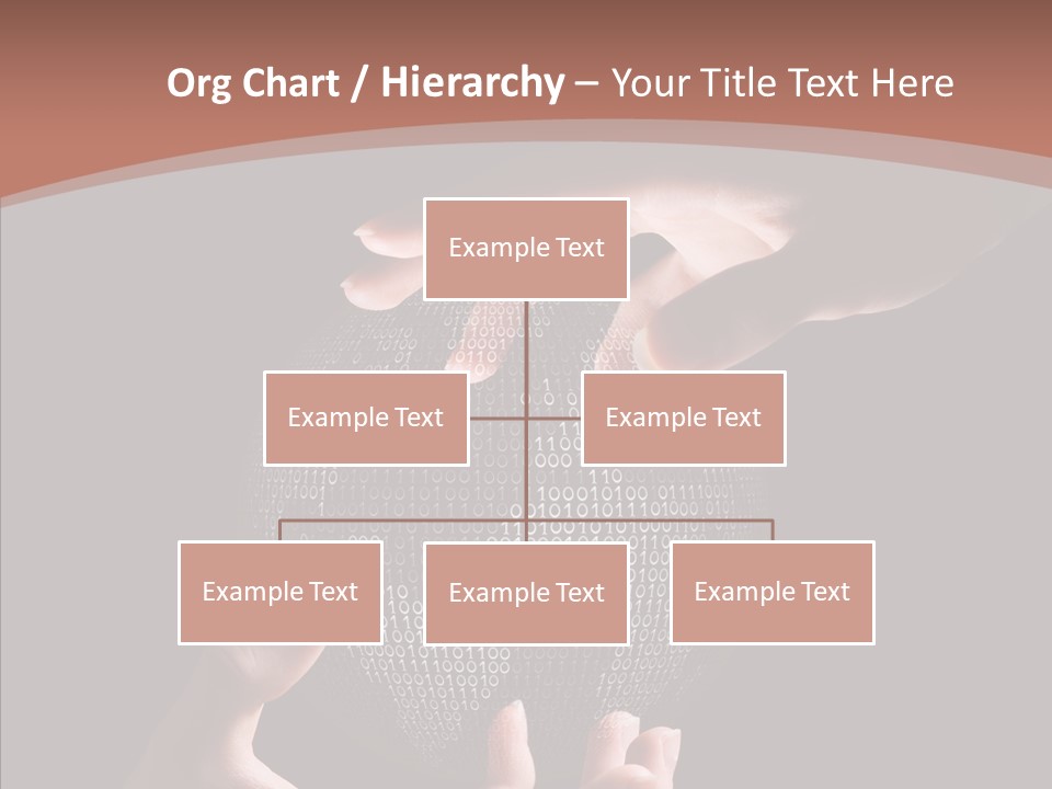 Glow Fingers Unite PowerPoint Template