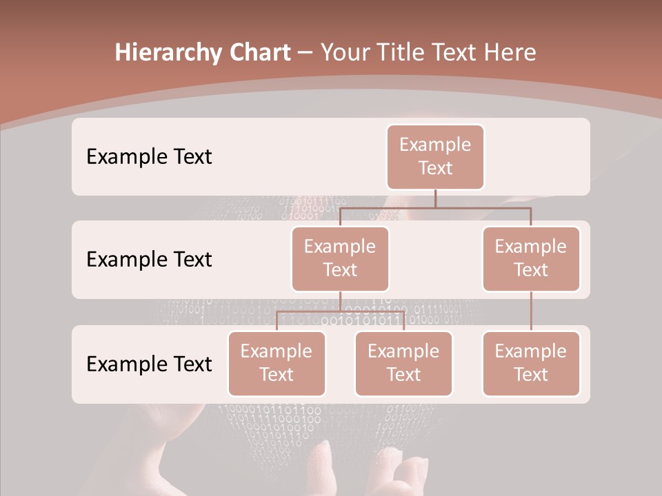 Glow Fingers Unite PowerPoint Template
