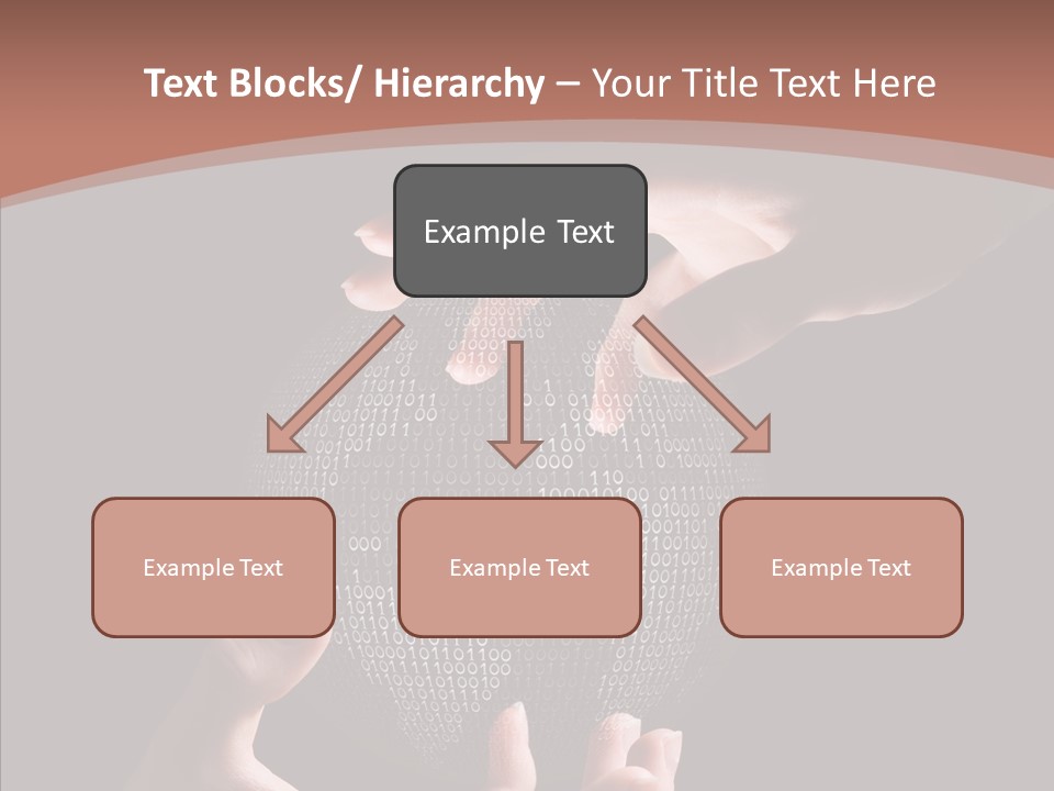 Glow Fingers Unite PowerPoint Template