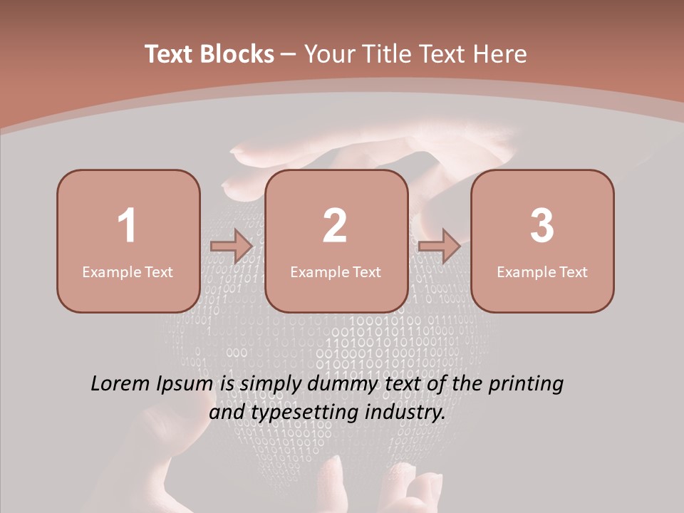 Glow Fingers Unite PowerPoint Template