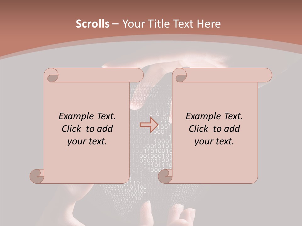 Glow Fingers Unite PowerPoint Template