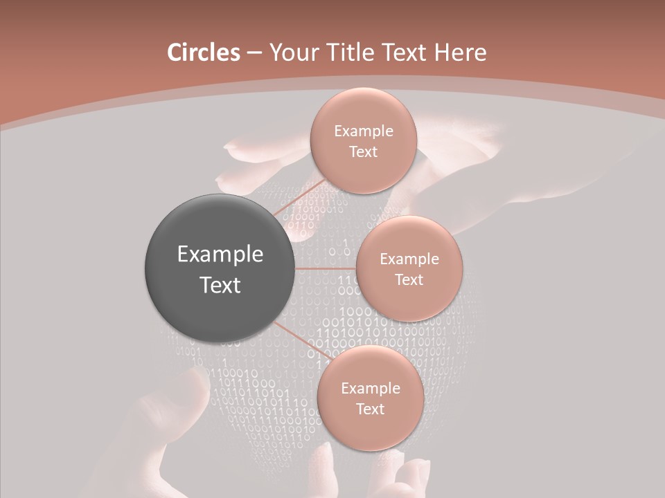 Glow Fingers Unite PowerPoint Template