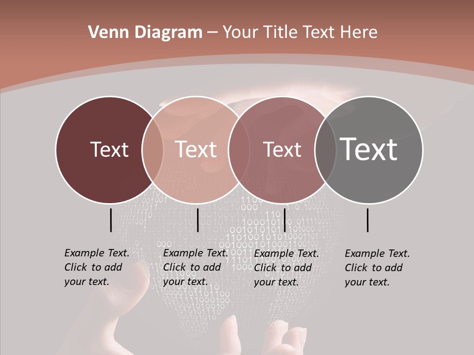 Glow Fingers Unite PowerPoint Template