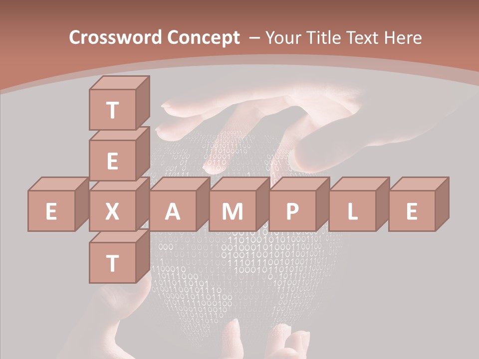 Glow Fingers Unite PowerPoint Template