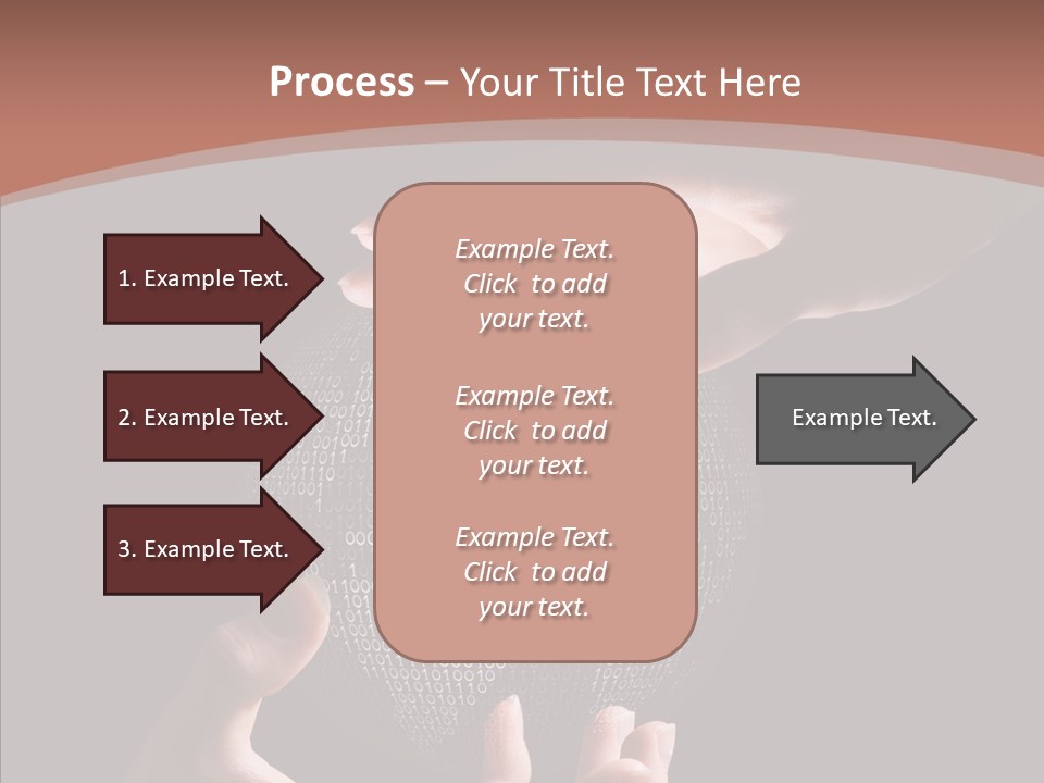 Glow Fingers Unite PowerPoint Template
