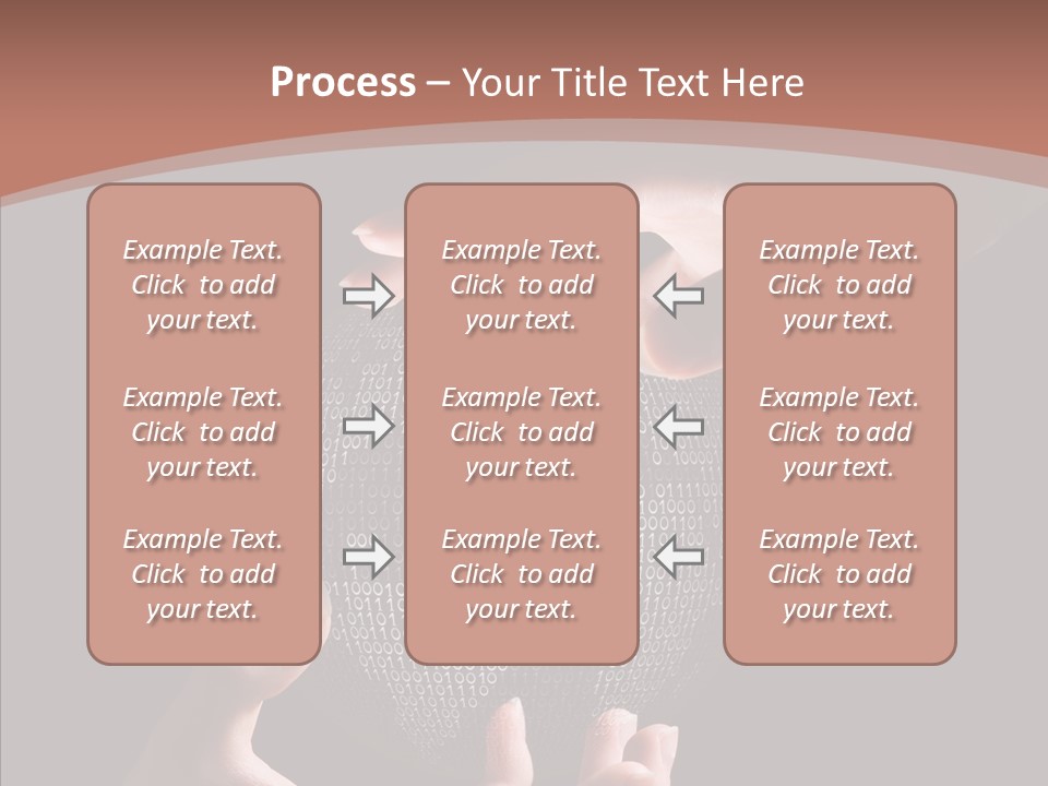 Glow Fingers Unite PowerPoint Template