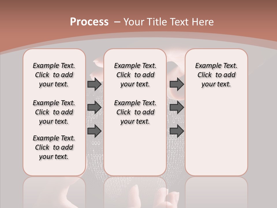 Glow Fingers Unite PowerPoint Template