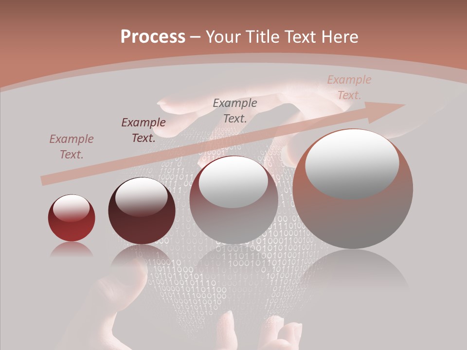 Glow Fingers Unite PowerPoint Template