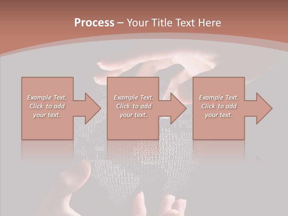 Glow Fingers Unite PowerPoint Template