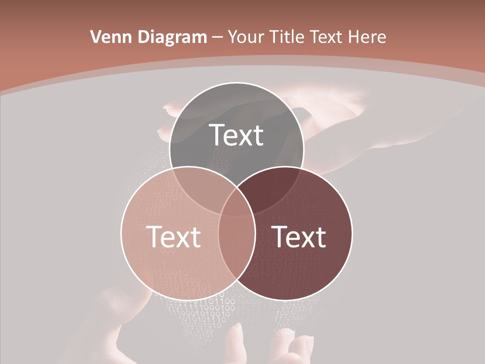 Glow Fingers Unite PowerPoint Template