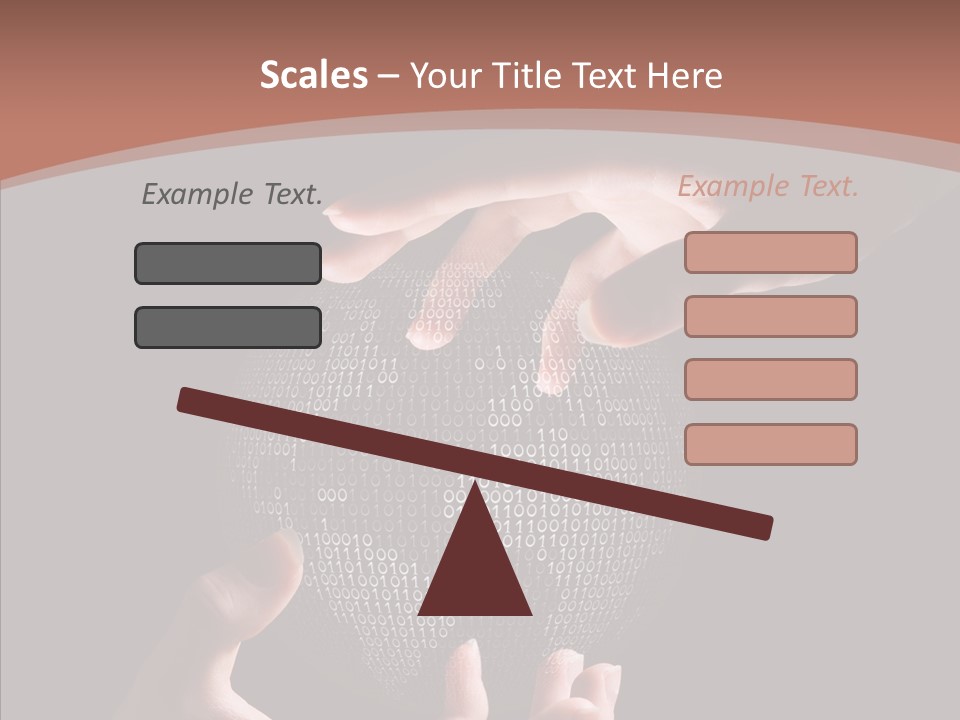 Glow Fingers Unite PowerPoint Template