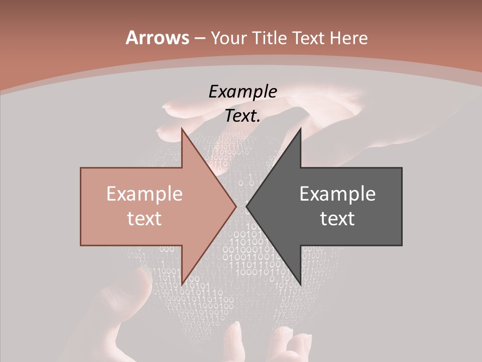 Glow Fingers Unite PowerPoint Template