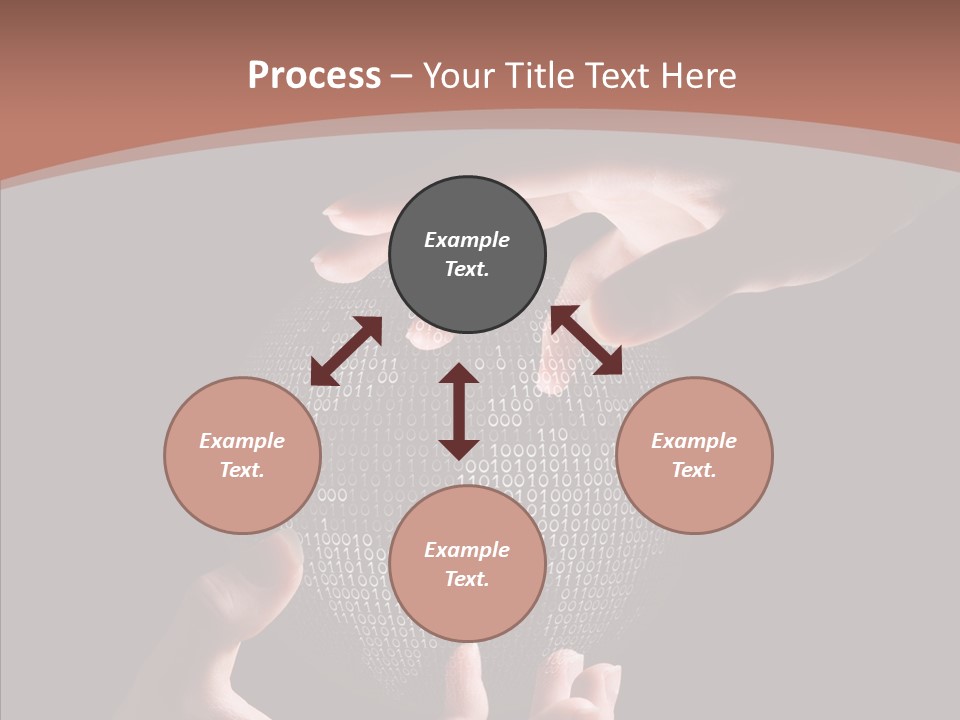 Glow Fingers Unite PowerPoint Template