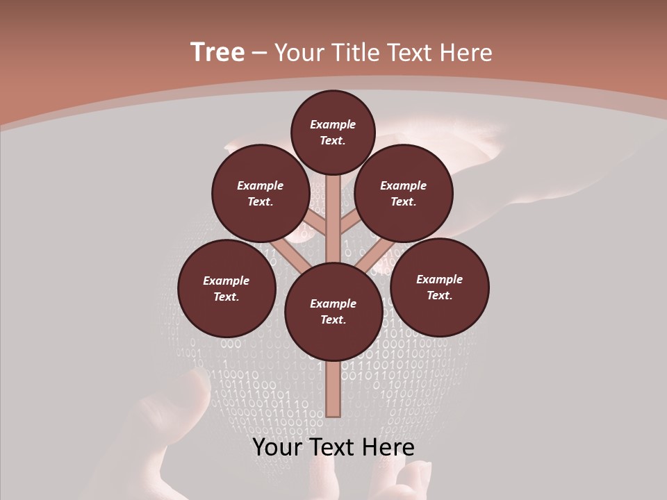 Glow Fingers Unite PowerPoint Template