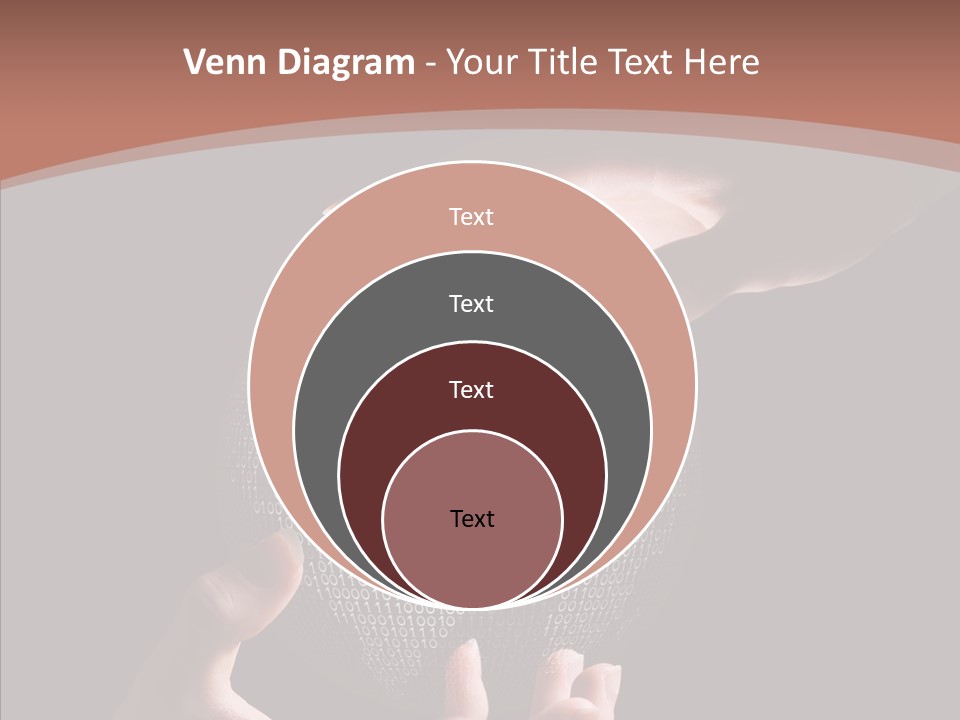 Glow Fingers Unite PowerPoint Template