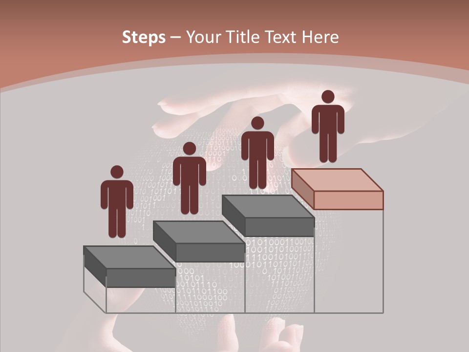 Glow Fingers Unite PowerPoint Template