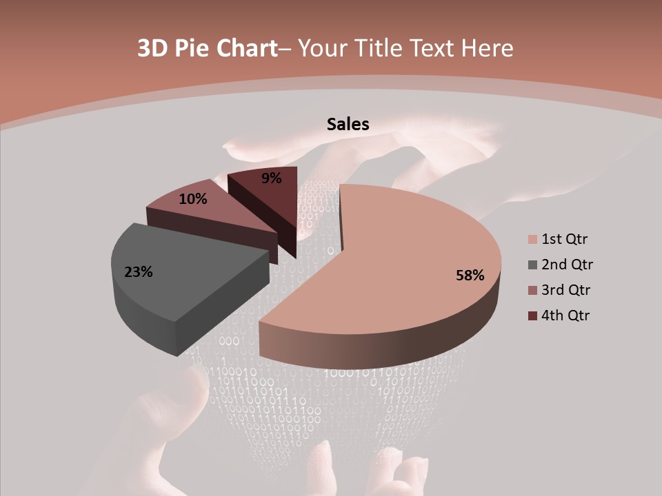 Glow Fingers Unite PowerPoint Template