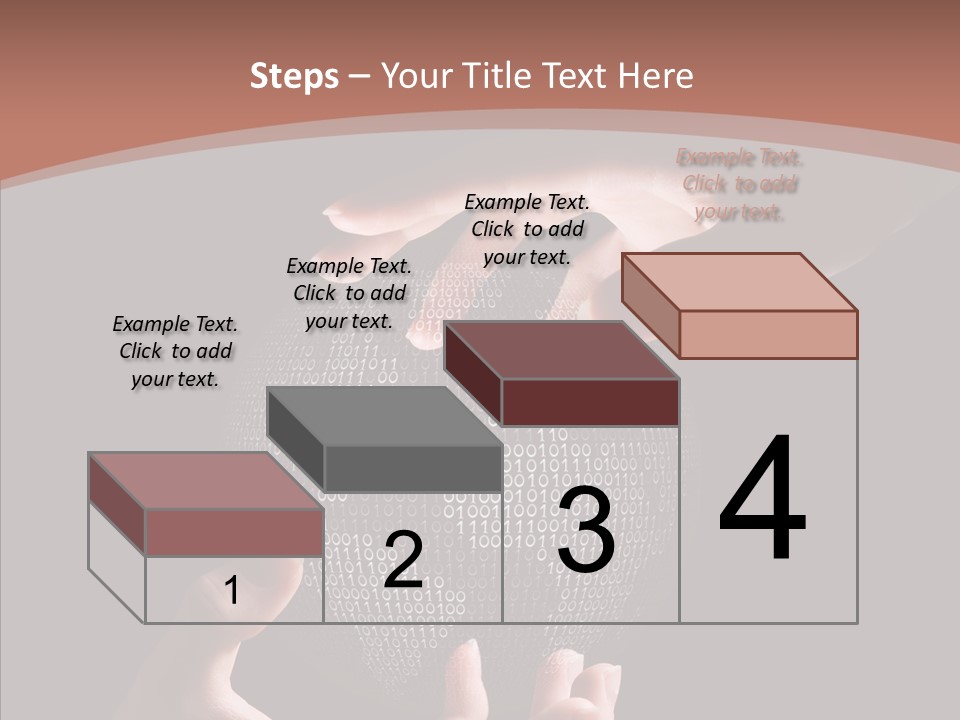 Glow Fingers Unite PowerPoint Template