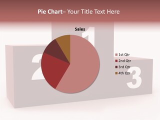 Number Bronze One PowerPoint Template