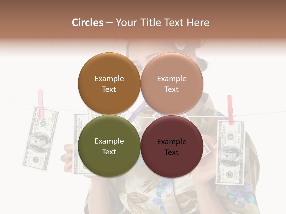 Business Person Banknote PowerPoint Template