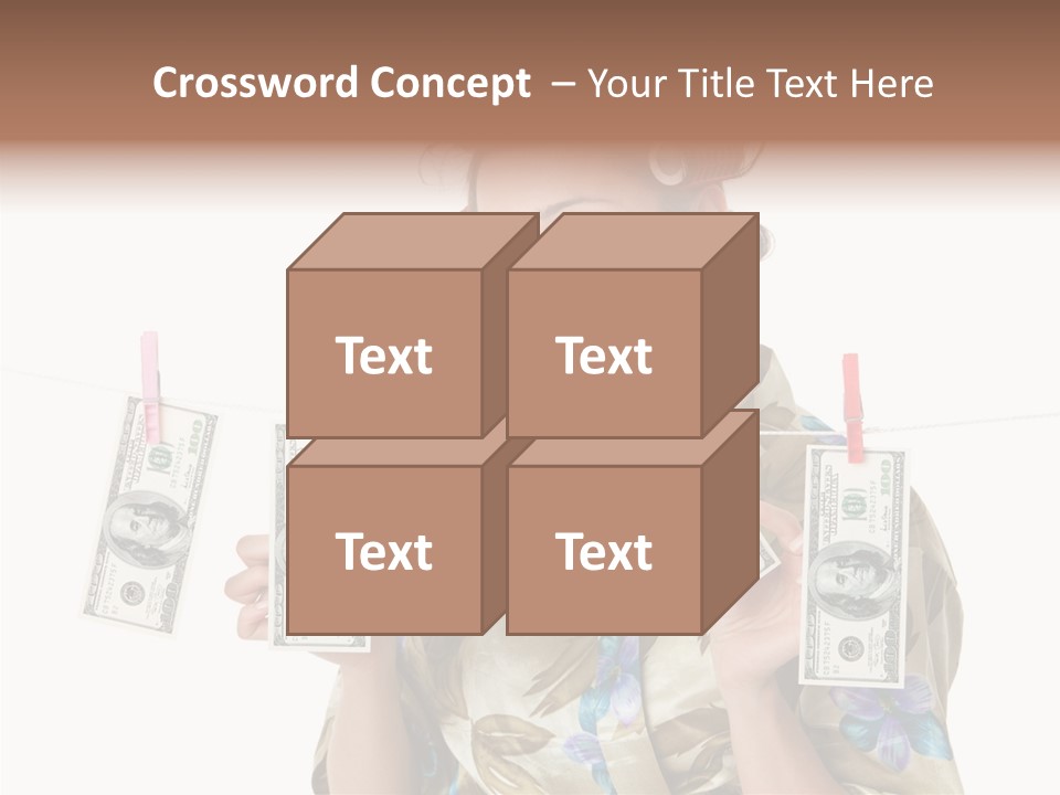 Business Person Banknote PowerPoint Template