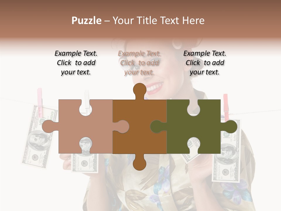 Business Person Banknote PowerPoint Template