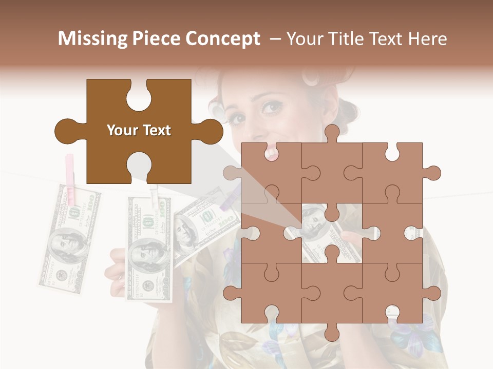 Business Person Banknote PowerPoint Template