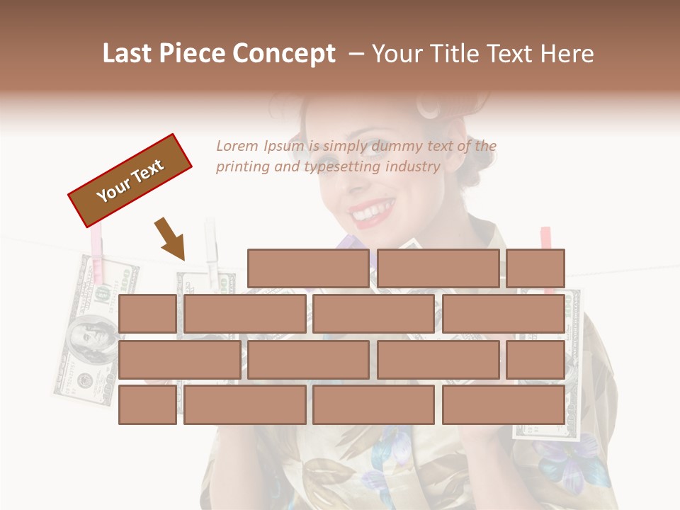 Business Person Banknote PowerPoint Template