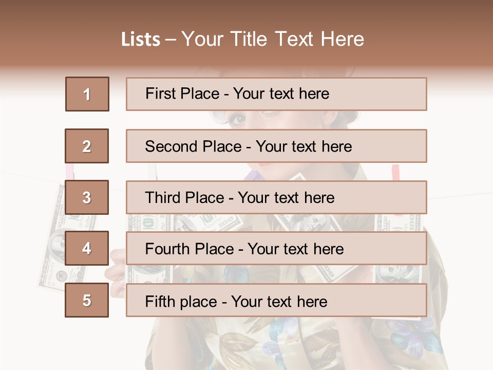 Business Person Banknote PowerPoint Template