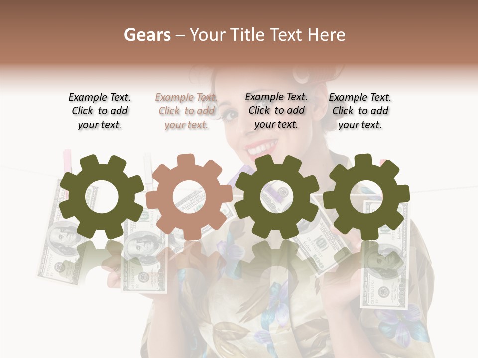 Business Person Banknote PowerPoint Template