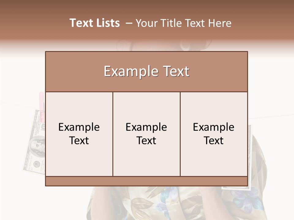 Business Person Banknote PowerPoint Template
