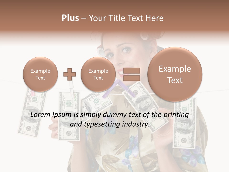Business Person Banknote PowerPoint Template