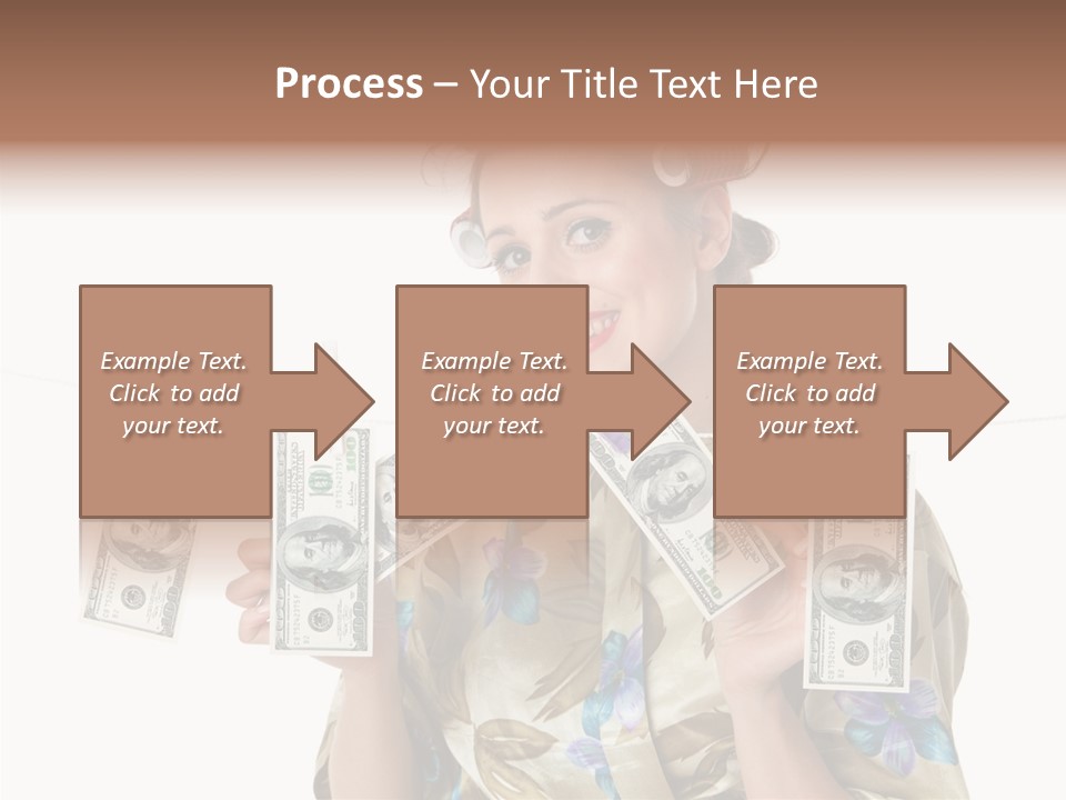 Business Person Banknote PowerPoint Template
