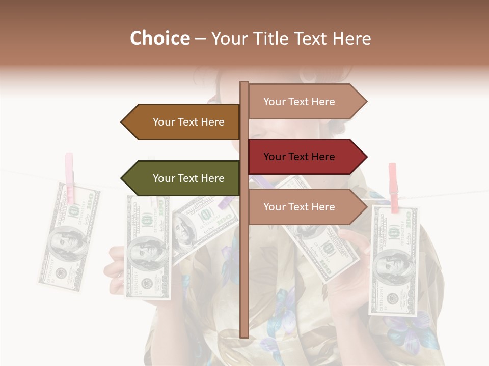 Business Person Banknote PowerPoint Template
